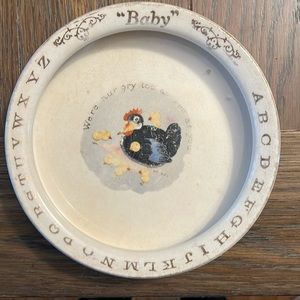 Vintage baby plate